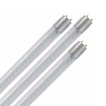 FOCO LARGO LED 18W 1.20 MTS TRANSPARENTE CON BASES